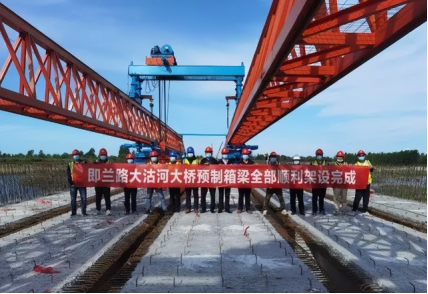 兰路大沽河大桥本月底具备通车条件